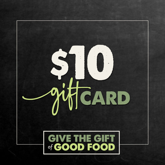 $10 ROOT CELLAR GIFT CARD  redeemable in store only - not redeemable online