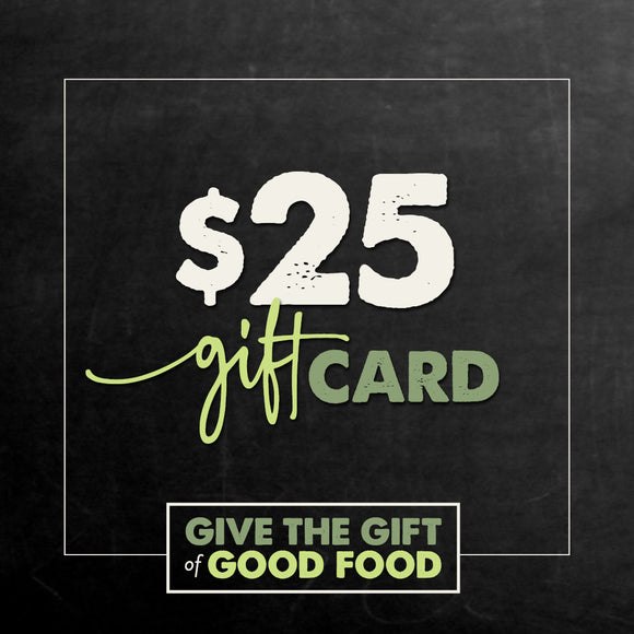 $25 ROOT CELLAR GIFT CARD  redeemable in store only - not redeemable online