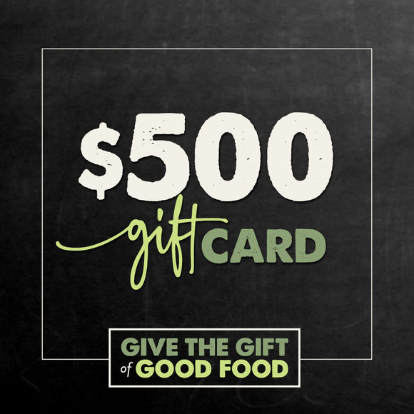 $500 ROOT CELLAR GIFT CARD redeemable in store only - not redeemable online