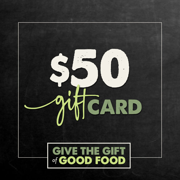 $50 ROOT CELLAR GIFT CARD  redeemable in store only - not redeemable online