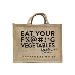 LARGE TOTE: Eat Your F%@#!*G Vegetables Please