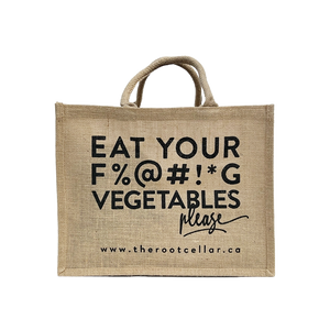 LARGE TOTE: Eat Your F%@#!*G Vegetables Please