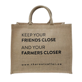 LARGE TOTE: Keep your friends close and your farmers closer