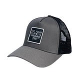ADJUSTABLE BALL CAP: Eat your F%@#!*G vegetables please (charcoal grey)