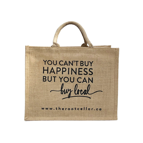 LARGE TOTE: You can't buy happiness but you can buy local